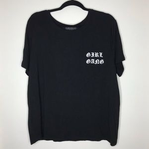 F21 plus “girl gang” graphic tee